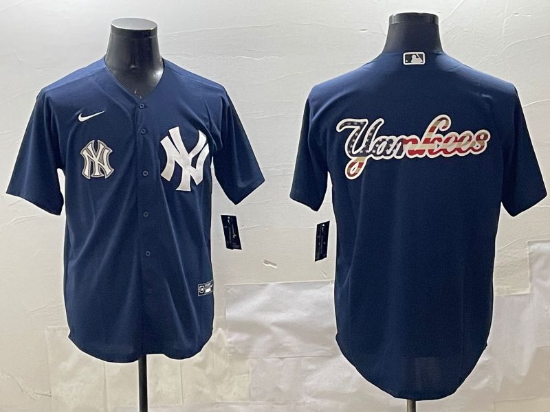 Men New York Yankees Blank Black Game 2025 Nike MLB Jersey style 6->pittsburgh pirates->MLB Jersey